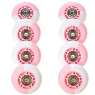 8 Світлодіодних Світлодіодних Коліс Для Роликових Ковзанів Raven Etta White/Pink 70Mm Pu Abec-7 Підшипники
