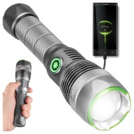 Ліхтарик Тактичний Світлодіодний, Акумуляторний, Водостійкий Usb-C Zoom 3000Lm Pro Vayox