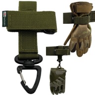 Molle Holder Tactical String Gloves Carabin For Rope Gloves Зелений