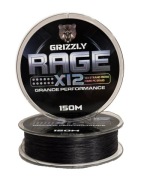 Коса Рибальська 12 Прядок Grizzly Rage Чорна Міцна 0.08Мм 150М 16Кг