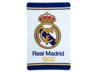 Ковдра Real Madrid Coral Small Розмір 95 X 150 См Ковдра Біла З Великим Гребенем