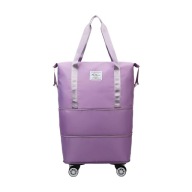 Сумка Для Туалетних Приналежностей Rolling Duffle Bag Дорожня Сумка Великої Місткості З Фіолетовим Кольором