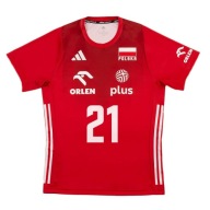 Чоловіча Сірникова Футболка Adidas Poland, Червоний Leon