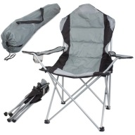 Туристичне Рибальське Крісло З Опорою, Складне Крісло, Великий Xl