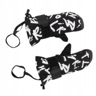 1 Пара Лижних Рукавиць Junior Graffiti Black Водонепроходні Рукавички Gf