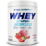 Allnutrition Whey Protein Collagen 500G Полуничний Протеін Колаген Wpc Bones