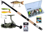 Спінінг Fishing Set Повний Комплект Волосінь Hoof Head Wobbler