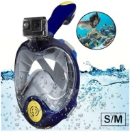 Маска Для Дайвінгу Для Підводного Плавання Full Face Анфас Для Води S/M Blue