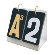 Flip Scoreboard For Card Game Multi-Purpose Scoring Flipping Card Black