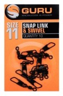 Вертлюг Snap Swivel Розмір 11 Guru 10 Шт