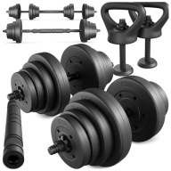 Регульовані Гантелі 40Кг Набір Гантелей 2X20Кг Гирі Kettle Bars
