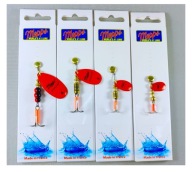 Спінер Mepps Aglia Fluo Red No. 0 2,5 Г Вбивка Щуки