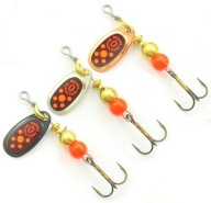 3 X Mepps Black Fury Orange № 0 / 2 Гр S.c.b.