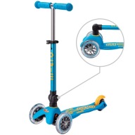 Триколісний Самокат Mini Micro Deluxe Ocean Blue, Розкладний