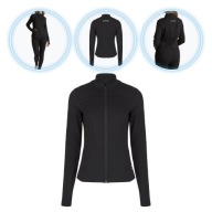 Жіночий Спортивний Світшот Xtrexo Trexi Blouse, Чорний, Зі Світловідбиваючими Елементами, Дихаючий