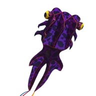 Новинка Goldfish Big Kite With Long Rainbow Tails Family Games І Purple