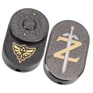 2Pcs Sword And Pattern Sheild Push Slider З Нержавіючої Сталі, Латуні Ml