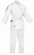 Кімоно Для Дзюдо Adidas Club 350 Г 150 См Чорні Смужки Для Дзюдоги