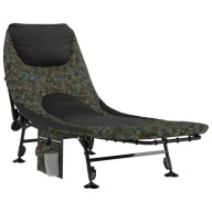 Розкладне Рибальське Ліжко Камуфляж/Чорне 196 X 75 X 32-100 См