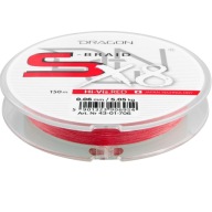 Dragon S-Braid X8 H-Vis Red Bridge 0,06 Мм 5,05 Кг 150 М