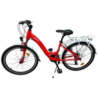 Велосипед Дитячий Folta Adra 24'' Shimano Обладнання Червоний Блиск + Дзвінок