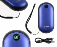 Електричний Погодник 2In1 Powerbank 10000Mah 3 Рівні Нагріву Синій