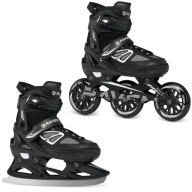 Роликові Ковзани 2В1, Регульовані Raven Advance Black Big Wheels 110 Мм