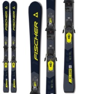 Лижі Fischer Rc Comp F17 Progressor Dual Radius + Кріплення Black Lime 160См