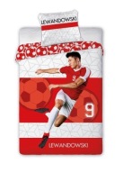 Постільна Білизна Lewandowski Left 9 Football Player М'яч 160X200