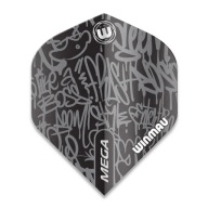 Winmau Mega Graffiti Дротики Чорний 244