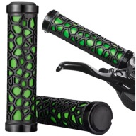 Bicycle Grip Twisted Handlebar Grip For Bike Handlebar 2Pcs Green