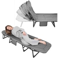 Deckchair Tourist Camping Bed Folding Enero Camp 200X65Cm Trip