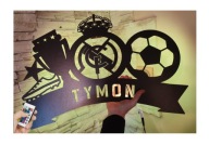 Світлодіодна Лампа Name Xl 67Смx47См Fc Madrid Герб 3D Зображення Футбол Fcm