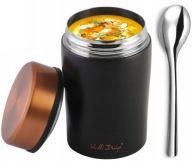 Vialli Thermos Fuori Вакуумний Діннер Суп Фуд Чорне Золото 0,5 Л 500