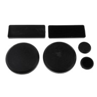 Довга Пластина Glove Slider Glide Downhill Discs Rectangle 6Pcs Black