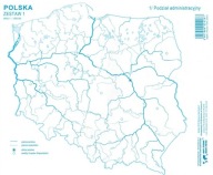 Польща Контурні Карти Блоки З Картами. Набір 1