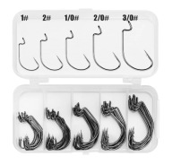 Гачки Offset Set Box 50 Шт. 1 - 2 - 1/0 - 2/0 - 3/0 X10