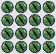 3D Очі 8 Мм Dragon Green 50 Шт