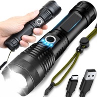 Потужний Світлодіодний Тактичний Ліхтарик, Виживання Військового Usb 5000Lm