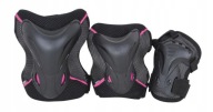 Захисти Роликів Tempish Jolly Hockey Розм. L - 3 Частини - Чорний Та Рожевий