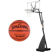 Кошик Баскетбольний Neopro Construction Регульований 220-305Cm + М'яч Spalding