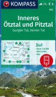 Inneres Otztal Pitztal / Otztal Alps Map 042 Компас + Футболь