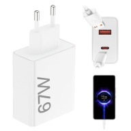 Швидкий Мережевий Зарядний Пристрій 67W Fast Charge Gan Plug Cub 2Xusb + Usb-C