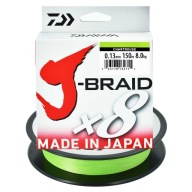 Коса Японська Daiwa J-Braid X8 8 Ниток 0,13Мм 150М 8Кг Лайм 1 Шт.