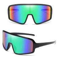 Спортивні Сонцячі Очири Гнучкий Фільтр Uv400 Чорний/Зелений + Чохол