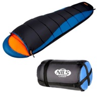 Nils Large Hiking Camping Sleeping Bag Warm Mummy 220X80 См