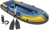 Надувний Човен Intex Challenger 3 Людини. З Насосом 255Kg 295X137Cm Oarles
