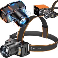 Водонепроникний Світлодіодний Налобний Ліхтар Headlamp 700Lm Діапазон 210M Usb-C