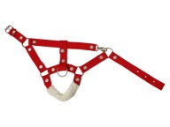 Кінь Hobby Horse, А4, Червоний З Сріблистими Защипками Та Хутром