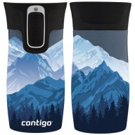 Термокружка Contigo West Loop Mini 300 Мл - Синій Металік - Гори